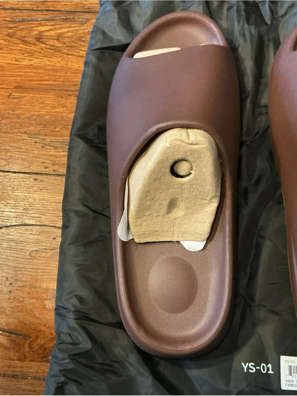 Yeezy Men's Slide Sandals in Dark Brown Size14